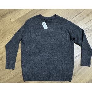 Torrid Vegan Cashmere Pullover Sweater Crewneck Gray Women’s Size 10 M/L NEW